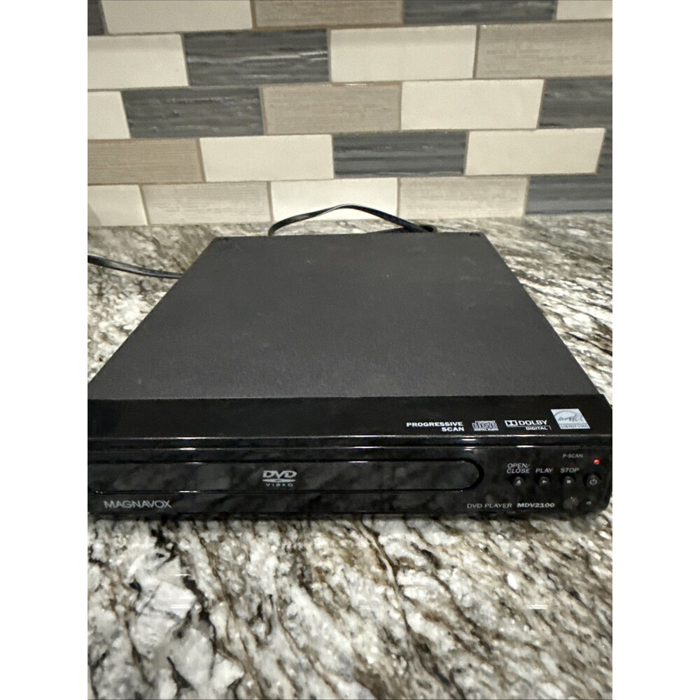 Magnavox MDV2100 DVD Player Energy Star, Progressive Scan, Untested Powers On